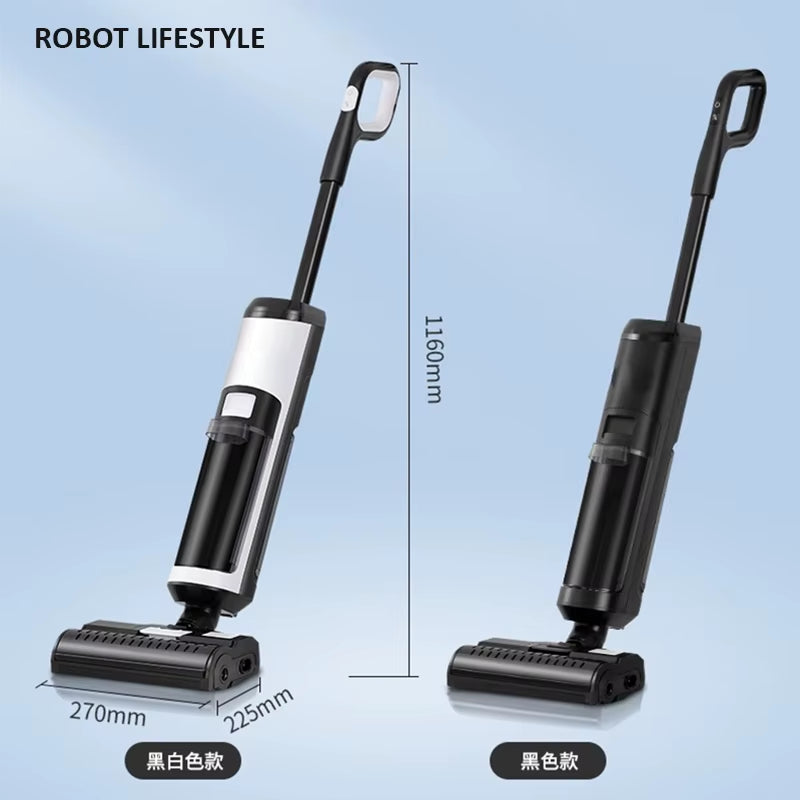 Cordless Handheld Vacuum Cleaner Wet Dry Cleaning Robot Rl9Max 14000Pa Super Strong Suction Self Heating Brush 4000Mah Battery