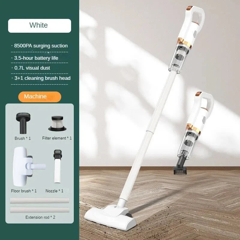 Multifunctional Handheld Vacuum Cleaner Wireless Strong Suction Floor Brush Home and Car Use Cordless Cleaning Robot