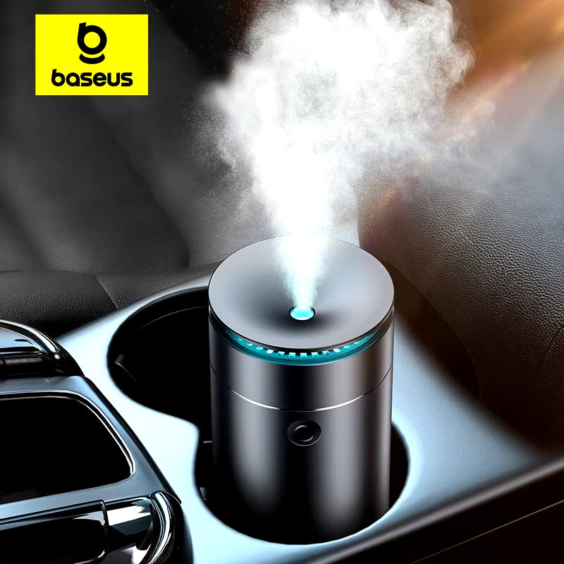 Car Diffuser Humidifier Auto Air Purifier Aromo Air Freshener with LED Light for Car Aroma Aromatherapy Diffuser