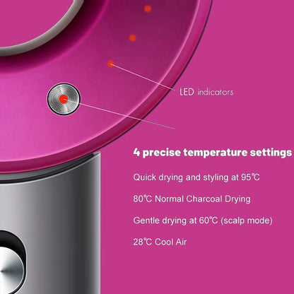 Diffuser Hairdryer Ionic 5In1 Professional Electric Hair Dryer Heat Leaf Blow Drier with Diffuser Ion Leafless Air Blower Woman