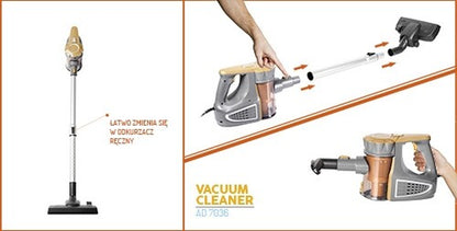 Aspirapolvere Scopa Elettrica Senza Sacco 2 in 1 Vacuum Cleaner Ciclonico 800W 1