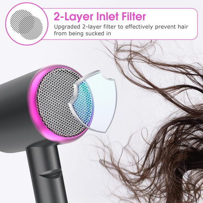 Asciugacapelli Ionico 2400W Con Borsa Da Viaggio