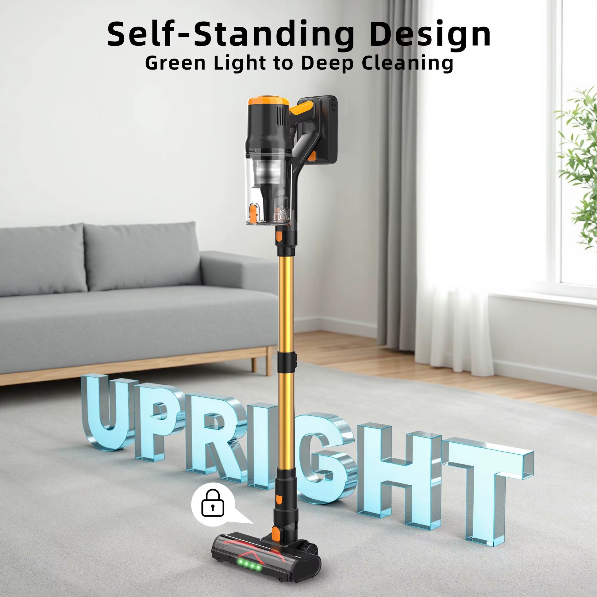 Powerful Cordless Handheld Vacuum Cleaner - 550W Suction for Effortless Cleaning