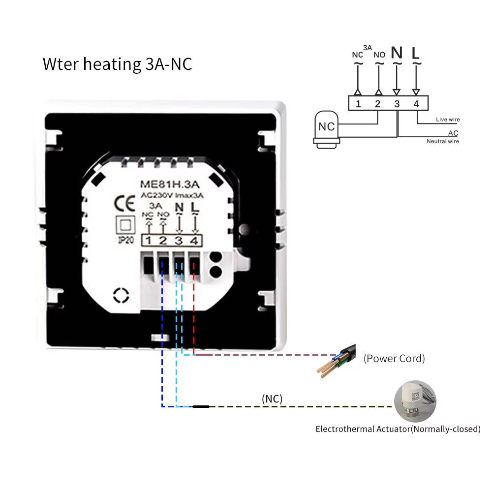 Tuya Smart Thermostat for Underfloor Heating Wifi Thermostat Floor Heating Controller Warm Floor Temperature Controller Alexa