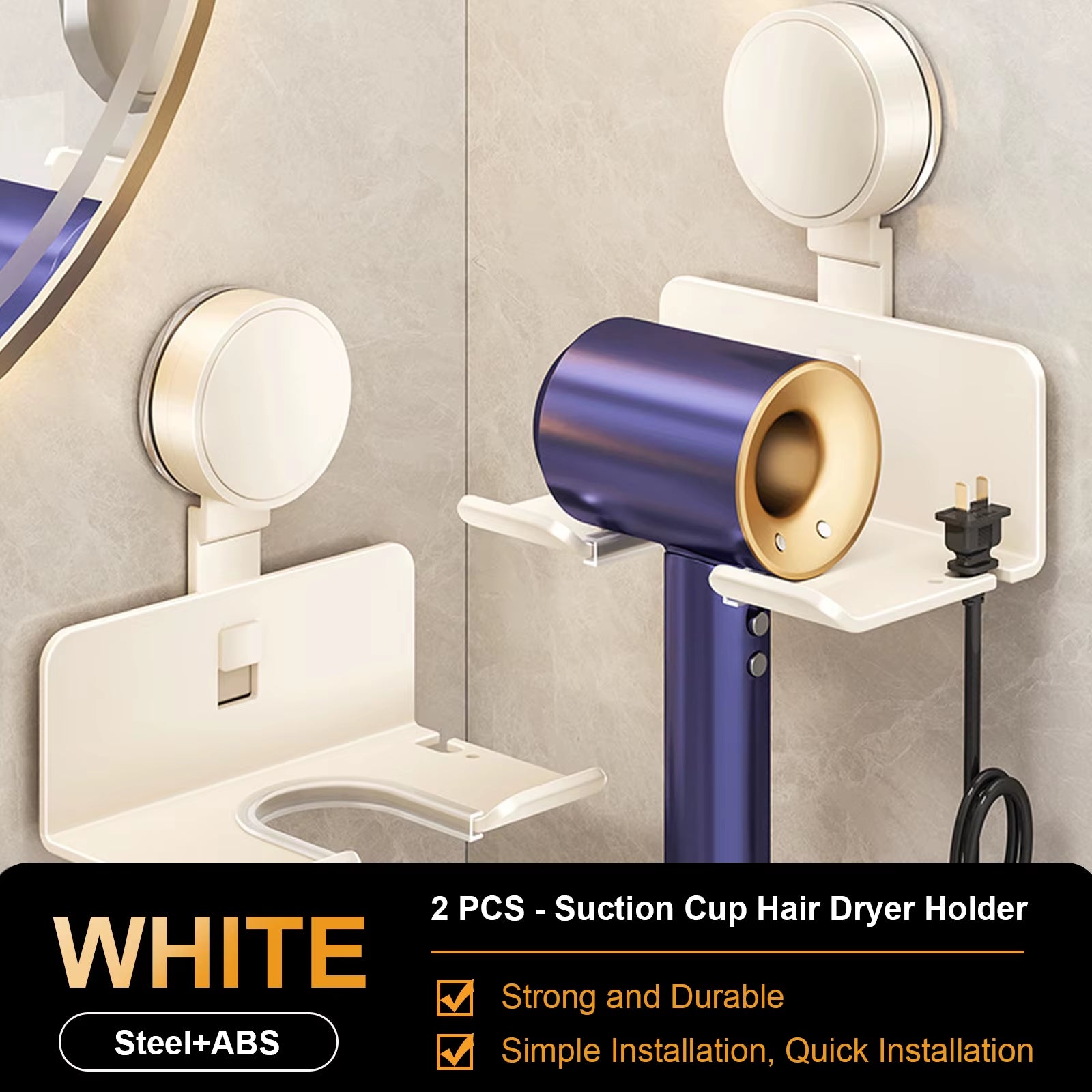 Hair Dryer Holder Wall Dryer Cradle Straightener Stand Hairdryer