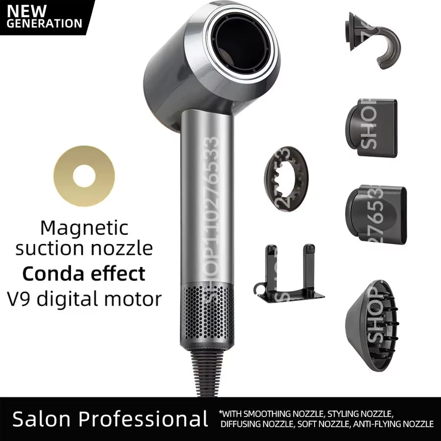 5 in 1 Electric Ionic Hair Dryer High Speed Bladeless Hairdryer 
