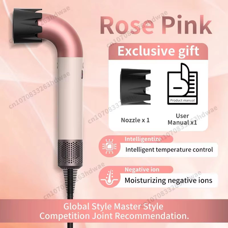 Diffuser Hairdryer Ionic 5In1 Professional Electric Hair Dryer Heat Leaf Blow Drier with Diffuser Ion Leafless Air Blower Woman