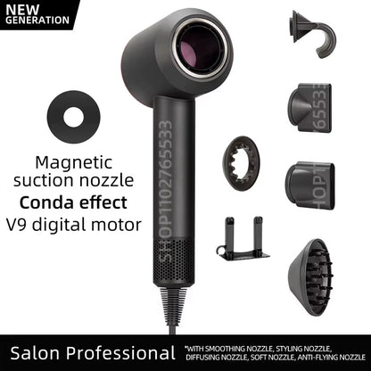 5 in 1 Electric Ionic Hair Dryer High Speed Bladeless Hairdryer 
