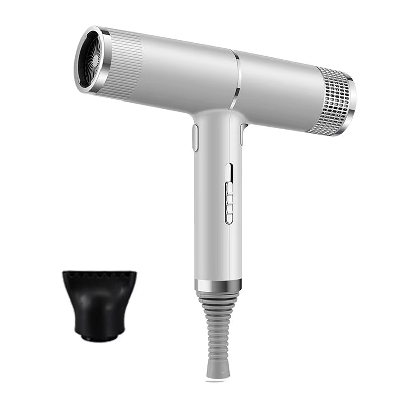 Low Noise Cold and Hot Negative Ion Hair Dryer Intelligent Temperature Adjustable Quick Drying Leafless Hair Dryer