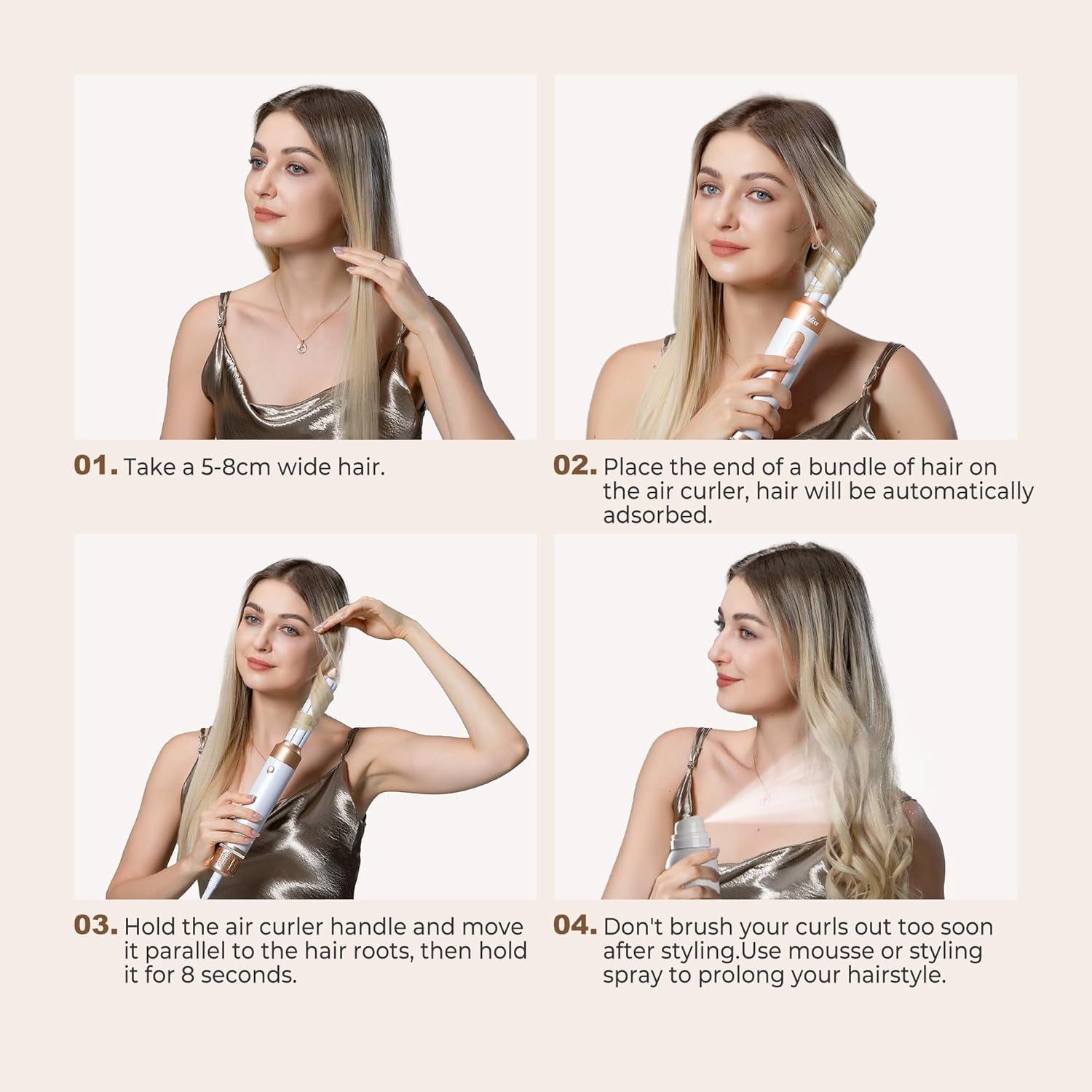 Spazzola Asciugacapelli 7 in 1