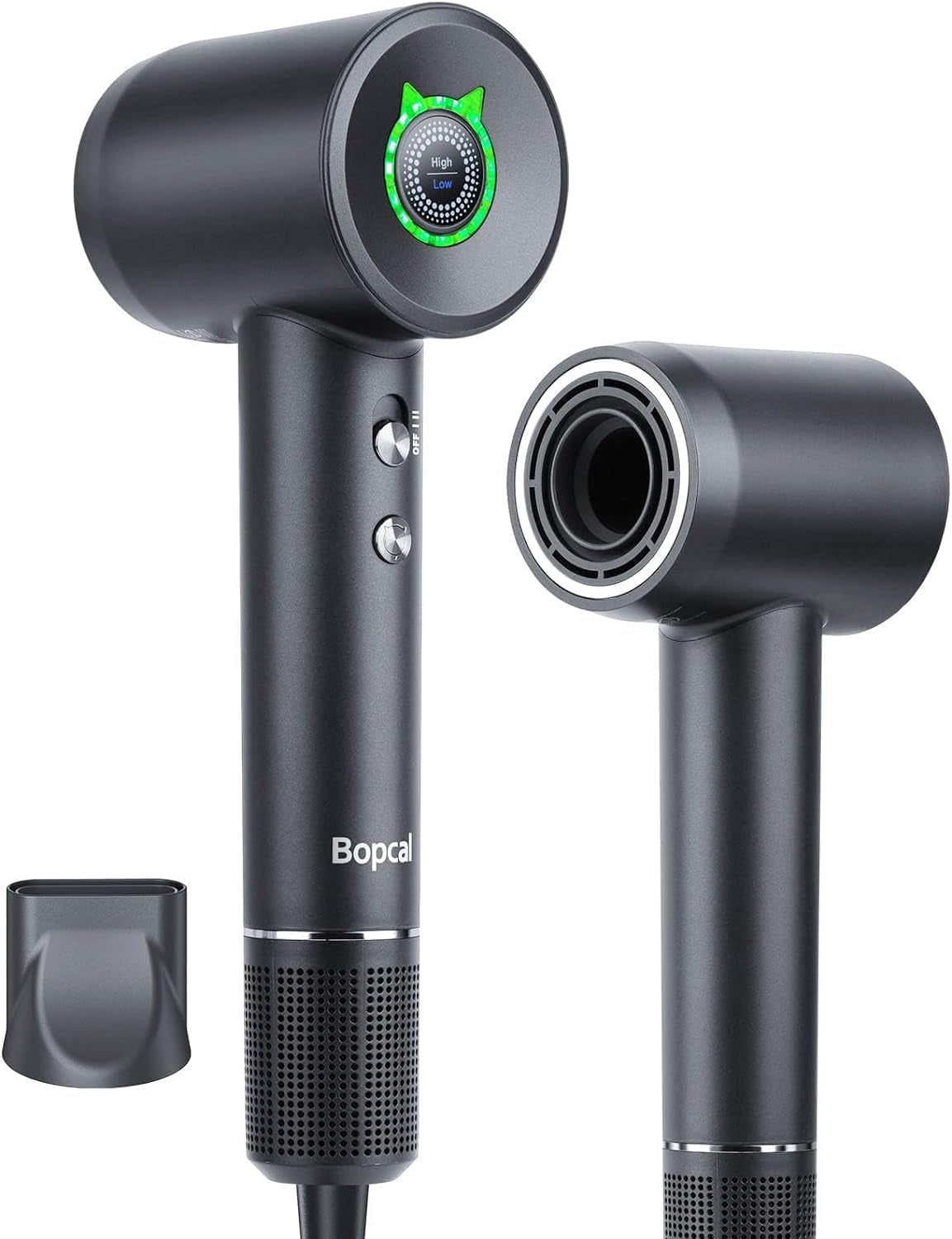 Asciugacapelli Ad Alta Velocità Con 110000RPM- Touch Screen 500 Milioni Di Negativi Ionico Asciugacapelli Ad Asciugatura Rapida, Phon Capelli Professionale Silenzioso per Viaggi, Regalo