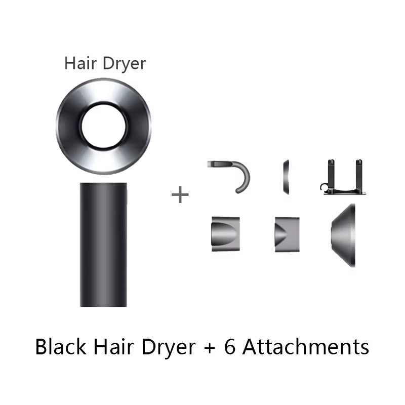 Diffuser Hairdryer Ionic 5In1 Professional Electric Hair Dryer Heat Leaf Blow Drier with Diffuser Ion Leafless Air Blower Woman