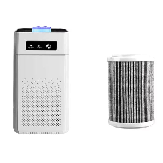 Air Purifier USB Portable Air Purifier with Aromatherap Smoke Odor Filter with Replaceable Filter for Home Car Kitchen