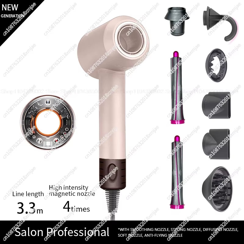 Leafless Hair Dryer Negative Ion Hair Care Professinal Quick Dry 220V Home Powerful Hairdryer Constant Anion Electric Hair Dryer