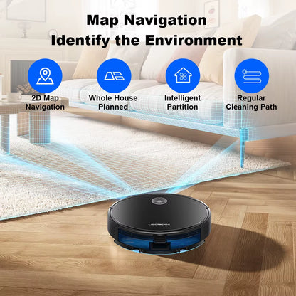 C7 Robot Vacuum Cleaner,Smart Mapping,Wifi App