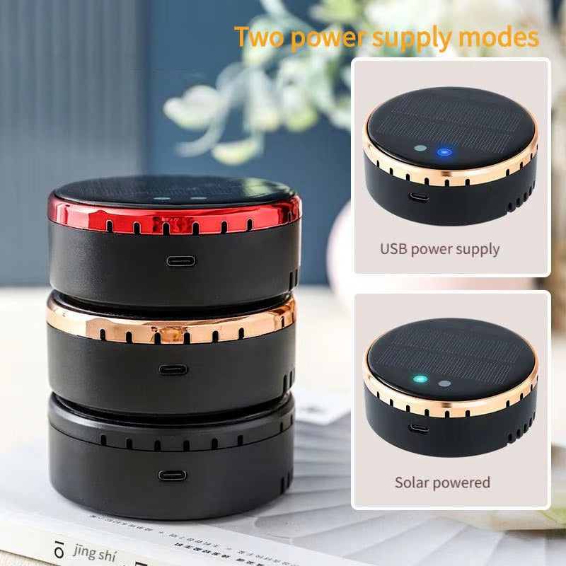 Solar Powered Car Air Purifier Ozone and Negative Ion Eliminate Odors Smoke Formaldehyde for Car Home Office and Travel