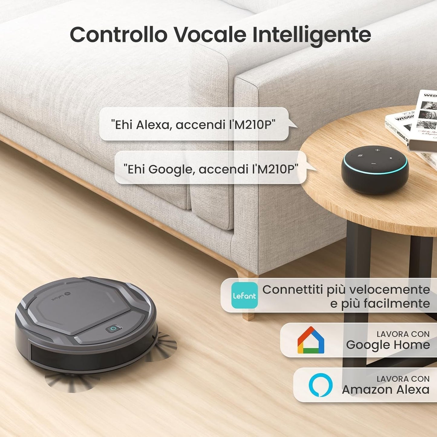 LEFANT Robot Aspirapolvere