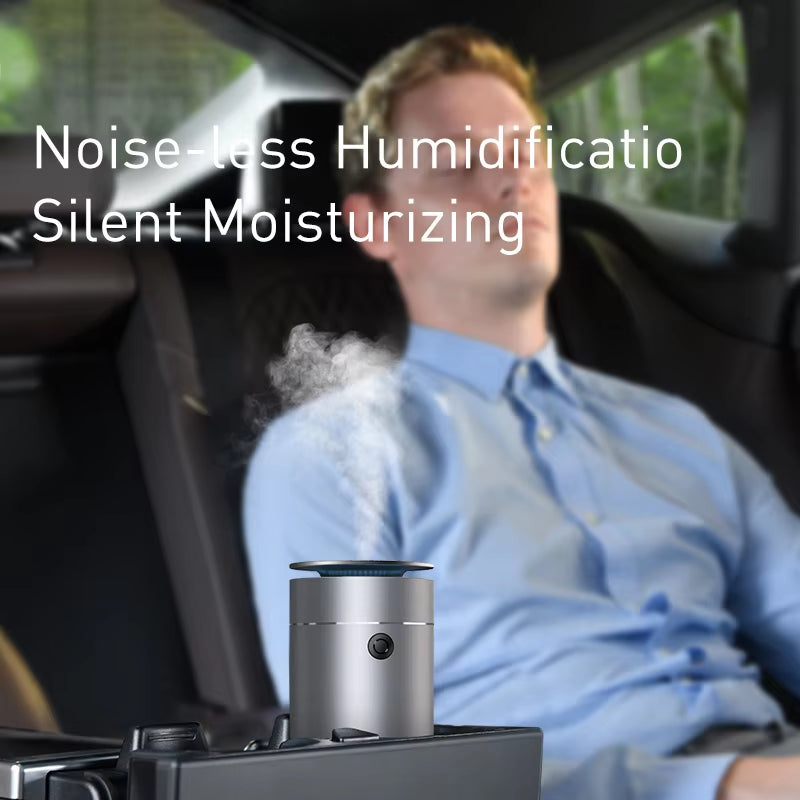 Car Diffuser Humidifier Auto Air Purifier Aromo Air Freshener with LED Light for Car Aroma Aromatherapy Diffuser