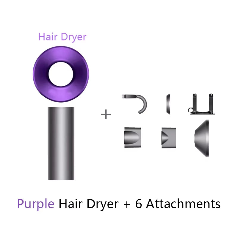 Diffuser Hairdryer Ionic 5In1 Professional Electric Hair Dryer Heat Leaf Blow Drier with Diffuser Ion Leafless Air Blower Woman