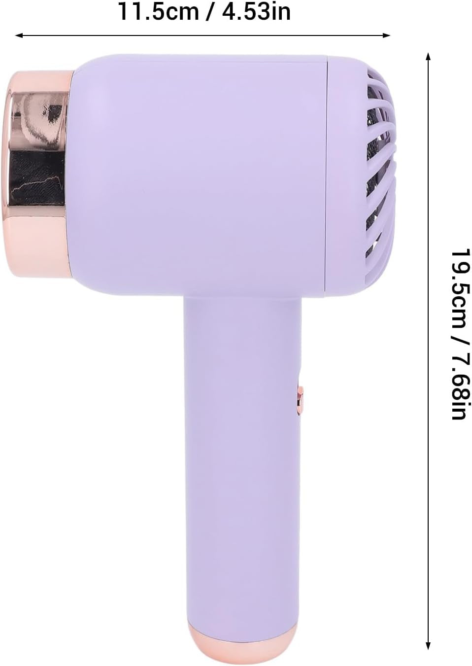 Asciugacapelli Senza Fili a Batteria Portatile, Ricaricabile Da 1500 Mah per Dormitorio Domestico (Purple)