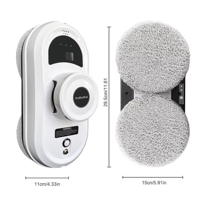 Window Cleaner Robot Smart Glass Cleaning Robotic with Strong Suction,Remote Control Window Cleaning Robot for Windows/Tiles