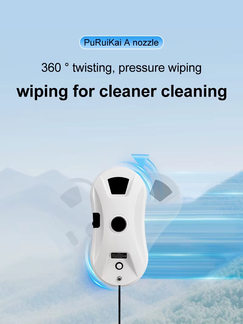Automatic Window Cleaning Robot Auto Water Spray AI Path Planning,Remote Control, Edge Detection for Streak-Free Glass
