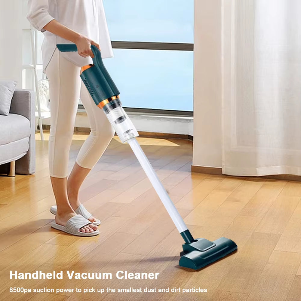 Multifunctional 8500Pa High-Power Wireless Portable Electric Handheld Car Vacuum Cleaner with Metal Strainer for Home Use
