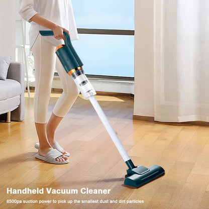 Multifunctional 8500Pa High-Power Wireless Portable Electric Handheld Car Vacuum Cleaner with Metal Strainer for Home Use