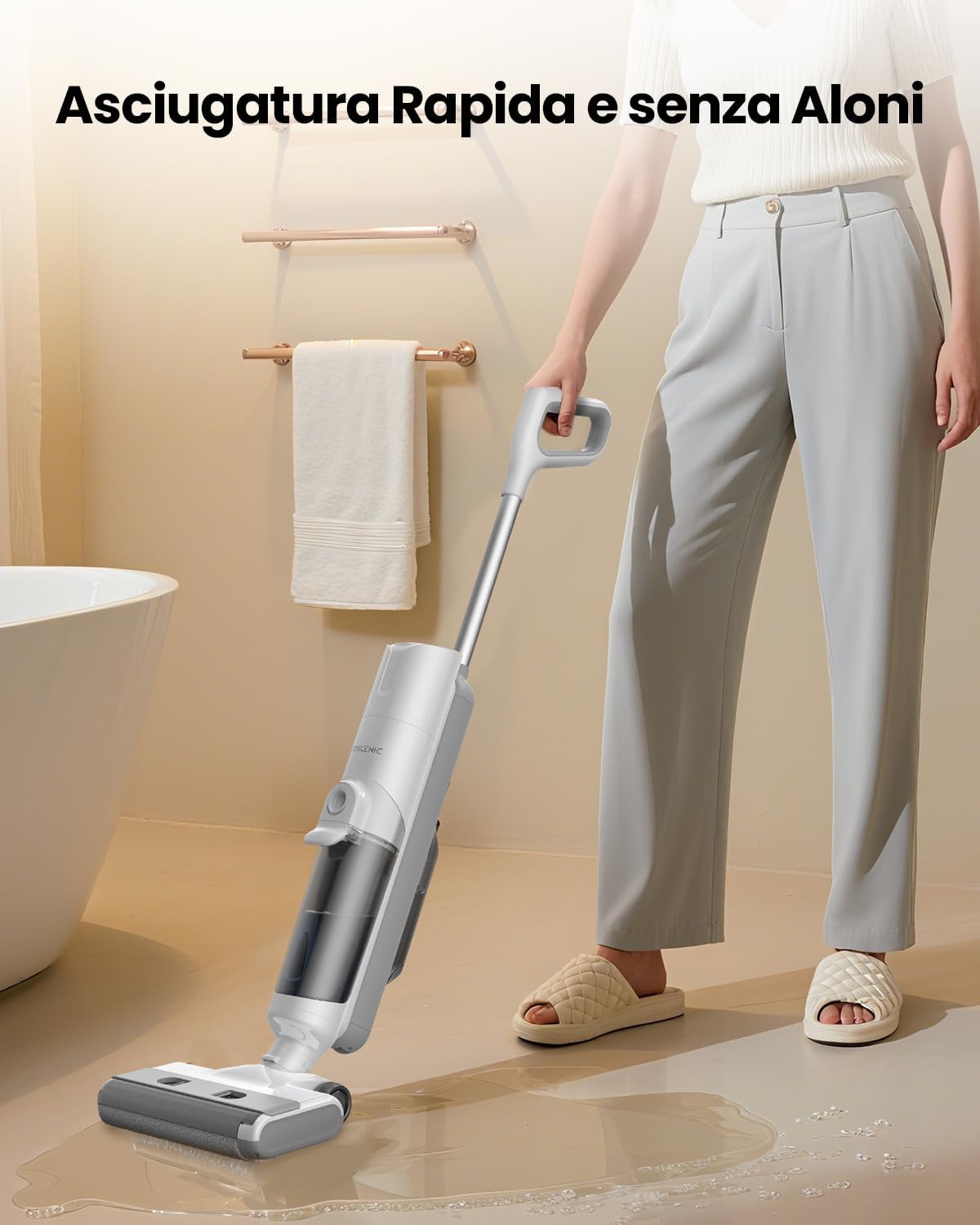 F10 Ultra Aspirapolvere Senza Fili Lavapavimenti 3-In-1,