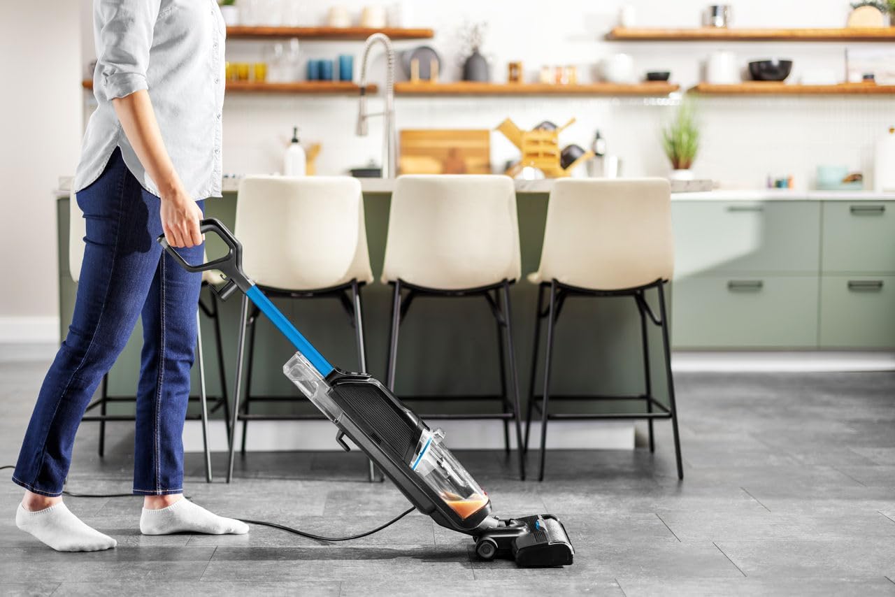 Crosswave HF2, Aspirapolvere Con Filo, Aspira E Lava Insieme, Scopa Elettrica Leggero, Lavasciuga Pavimenti, Lavapavimenti Potente, Vacuum Cleaner, Solo per Pavimenti Duri, 3845N