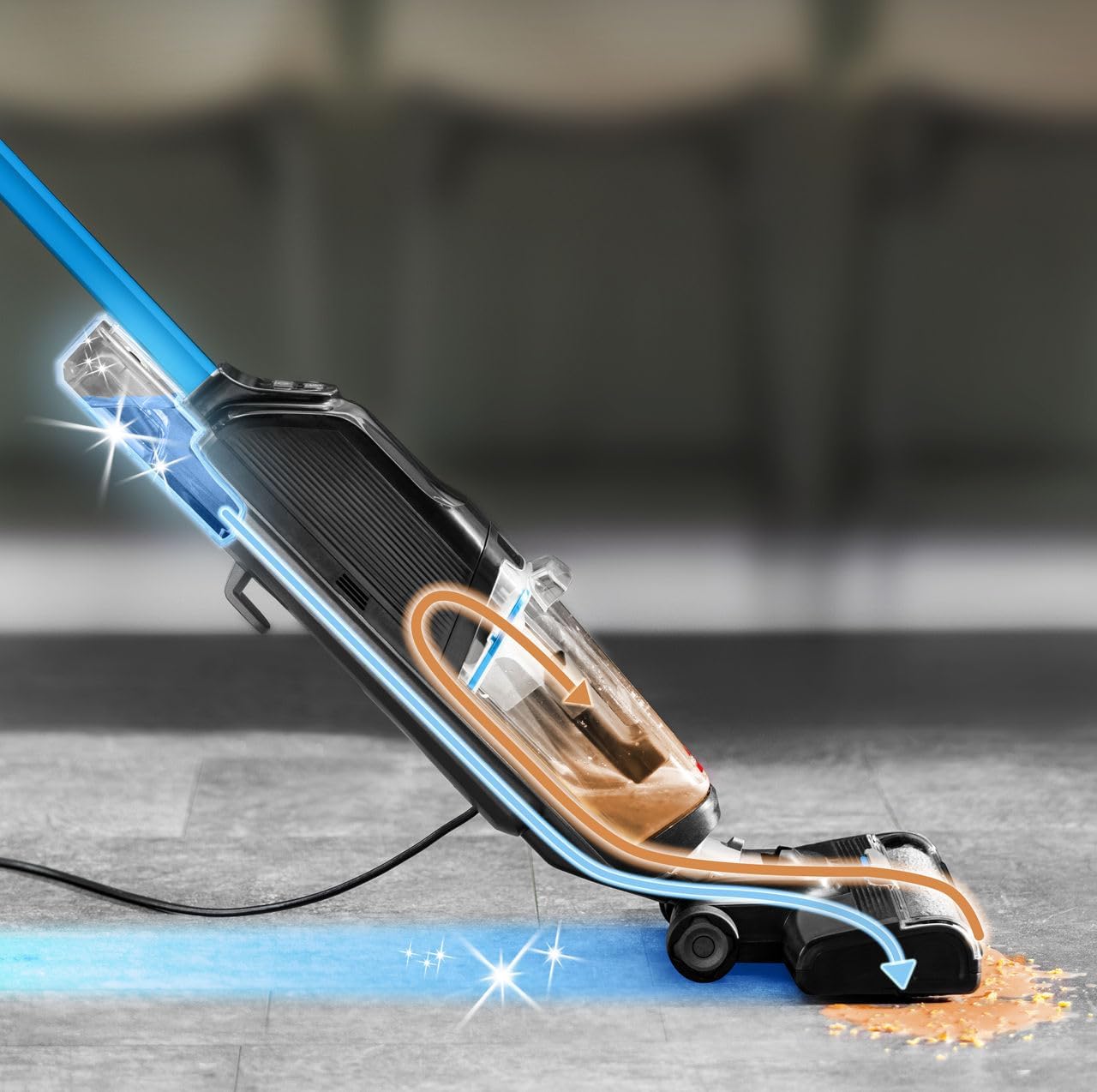 Crosswave HF2, Aspirapolvere Con Filo, Aspira E Lava Insieme, Scopa Elettrica Leggero, Lavasciuga Pavimenti, Lavapavimenti Potente, Vacuum Cleaner, Solo per Pavimenti Duri, 3845N