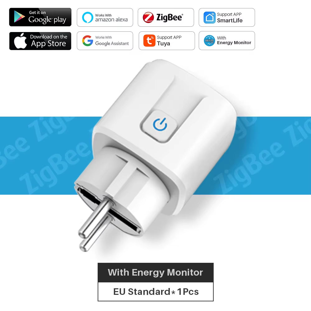  Wifi Smart Plug Socket with Power Energy Monitor EU Multi Plug 