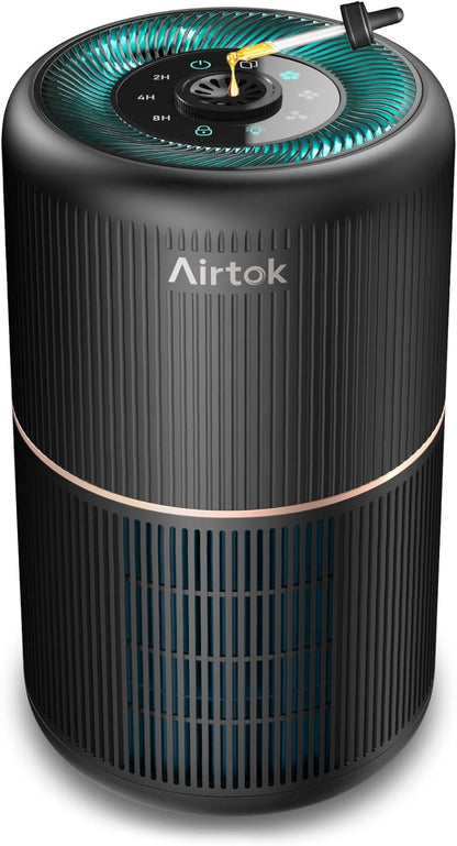 AIRTOK Purificatore Aria, Purificatore D'Aria per Allergie Con Spugna Aromatica,
