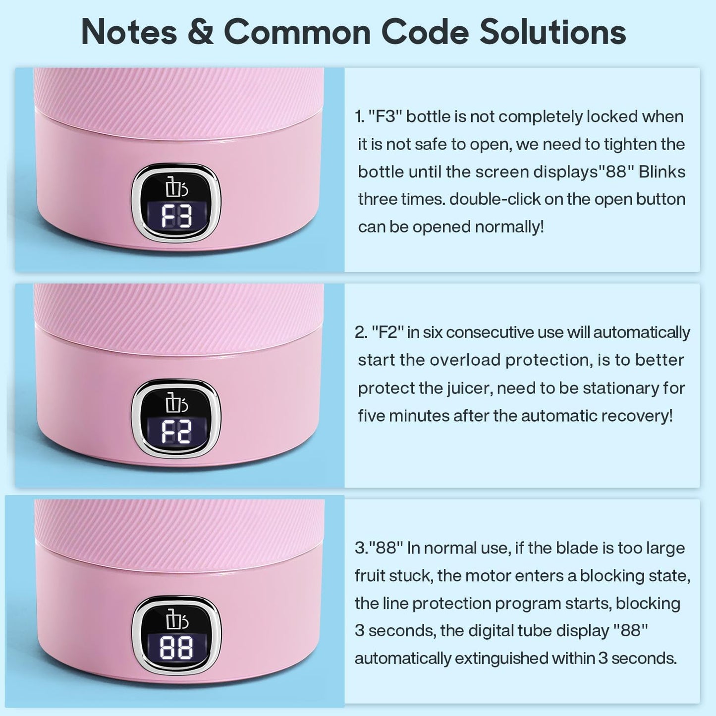 Frullatore Portatile, 6 Lame Con Display a Led, Mini Frullatore Da 350 Ml, Frullatore Elettrico USB, Batteria Ricaricabile Da 3000 Mah, Para Familia, Deporte Y Viajes, Rosa