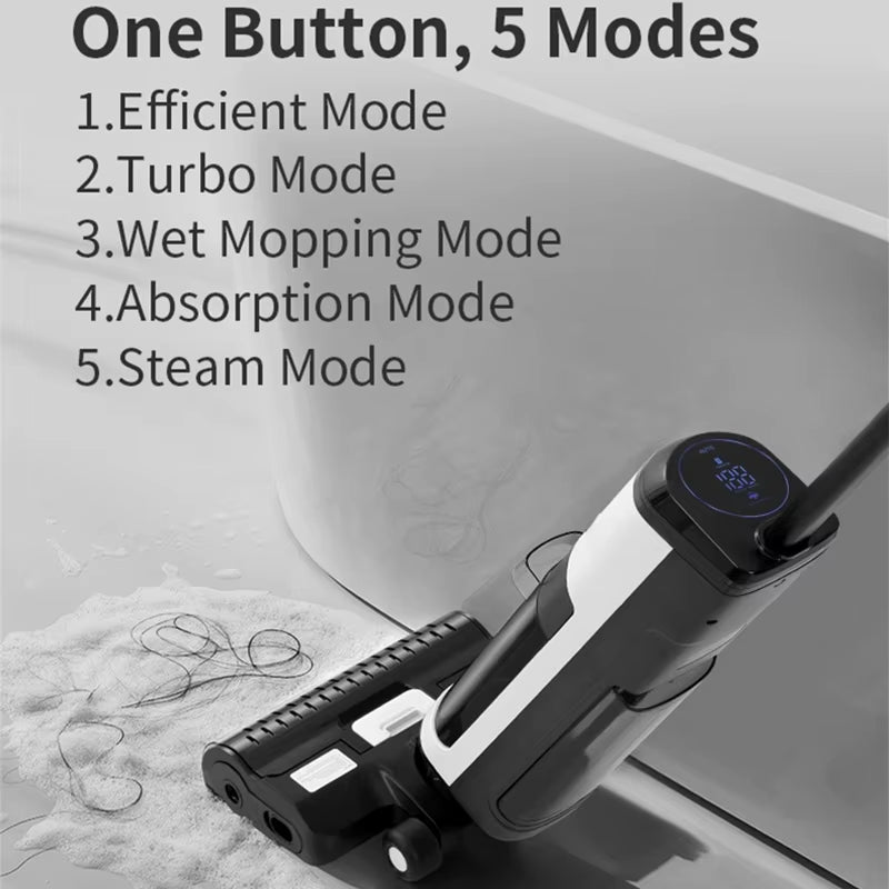 Cordless Handheld Vacuum Cleaner Wet Dry Cleaning Robot Rl9Max 14000Pa Super Strong Suction Self Heating Brush 4000Mah Battery