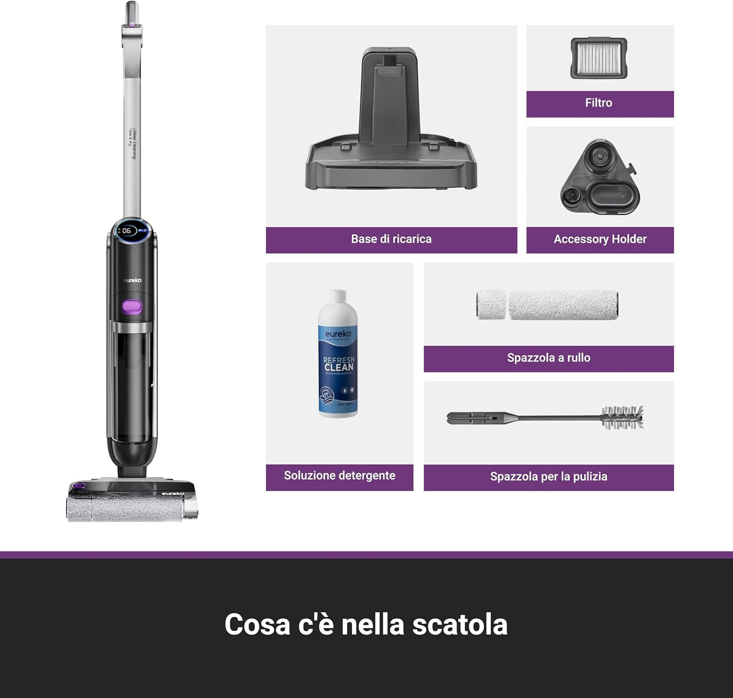 Rapidwash NEW630 Aspirapolvere/Lavapavimenti Secco/Umido