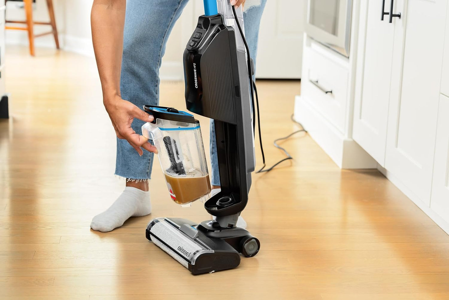 Crosswave HF2, Aspirapolvere Con Filo, Aspira E Lava Insieme, Scopa Elettrica Leggero, Lavasciuga Pavimenti, Lavapavimenti Potente, Vacuum Cleaner, Solo per Pavimenti Duri, 3845N