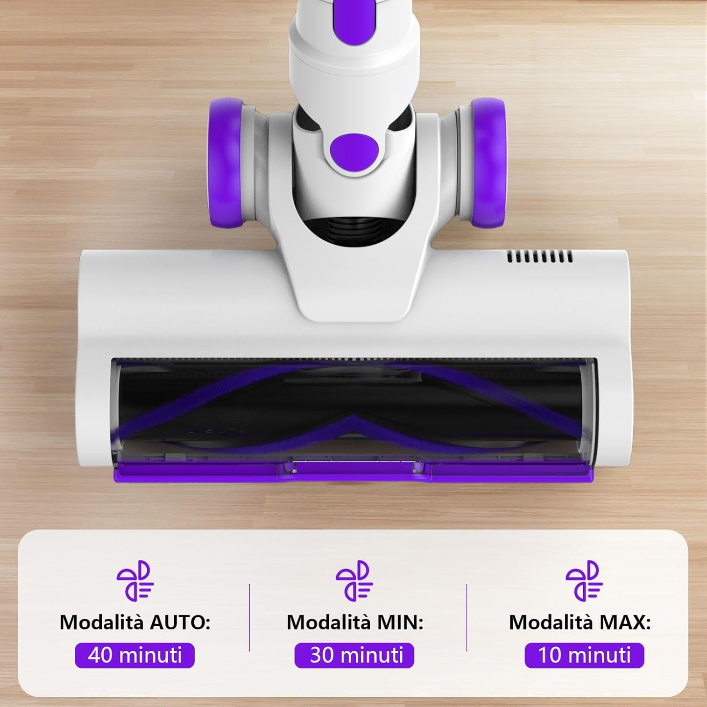 550W/45KPA Aspirapolvere Senza Fili Scopa Elettrica Senza Fili Con Display Intelligente E Anti-Avvolgimento Scope Elettriche per Pavimenti Tappeti Peli Animali Domestici