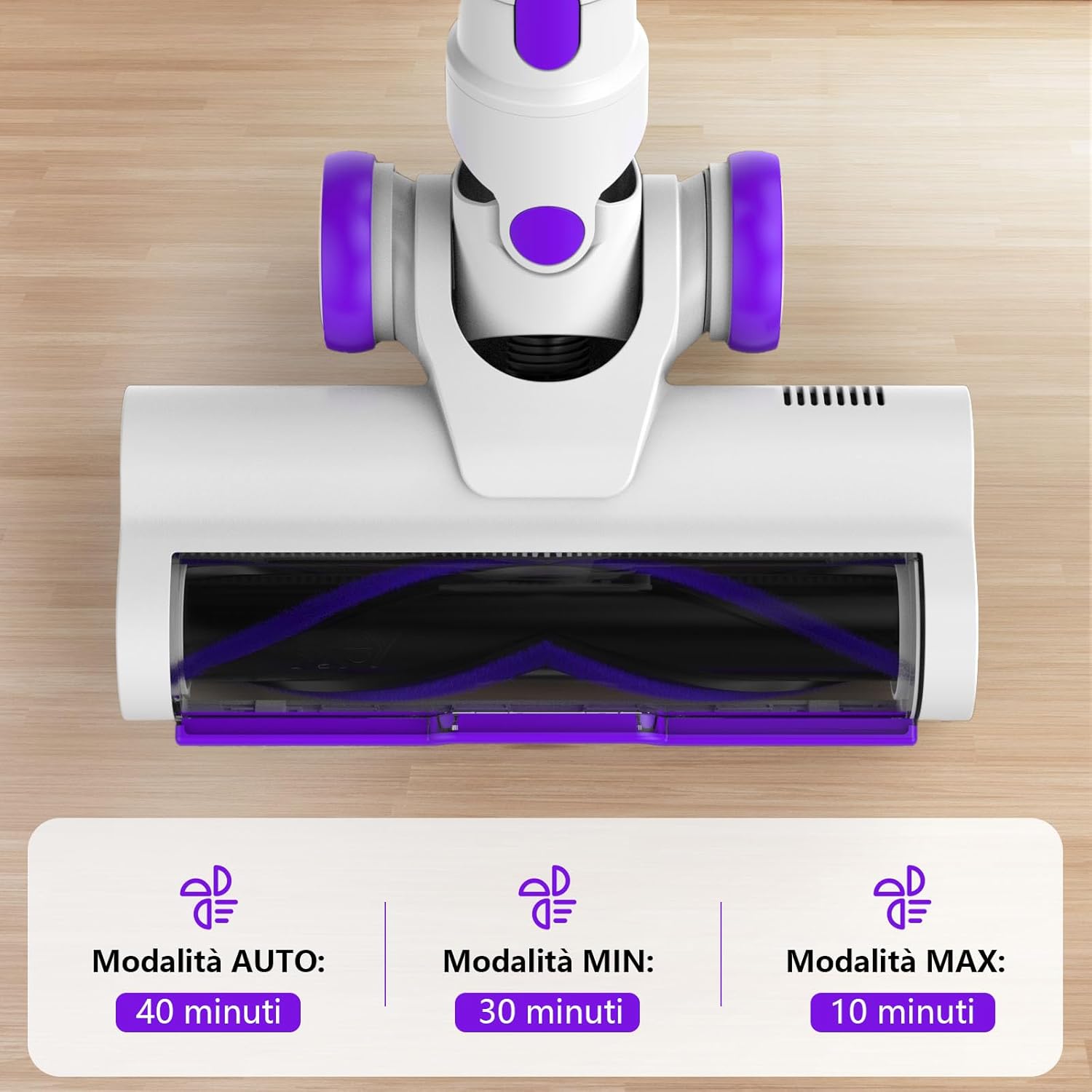 550W/45KPA Aspirapolvere Senza Fili Scopa Elettrica Senza Fili Con Display Intelligente E Anti-Avvolgimento Scope Elettriche per Pavimenti Tappeti Peli Animali Domestici