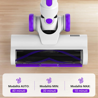 550W/45KPA Aspirapolvere Senza Fili Scopa Elettrica Senza Fili Con Display Intelligente E Anti-Avvolgimento Scope Elettriche per Pavimenti Tappeti Peli Animali Domestici