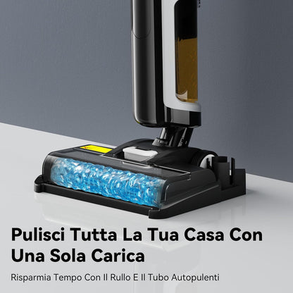 W12SE Aspirapolvere Lavapavimenti Senza Fili, Lavasciuga Lava E Aspira Pavimenti