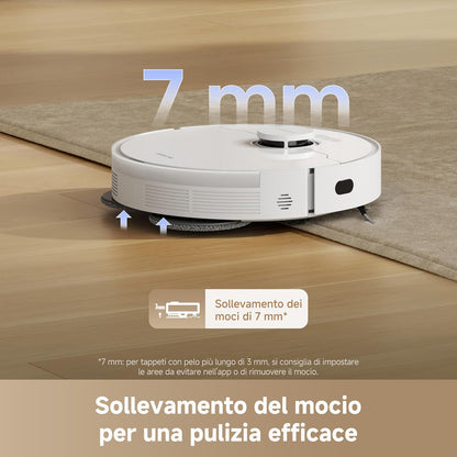 L10S Pro Gen 3 Robot Aspirapolvere E Lavapavimenti Intelligente, Aspirazione Vormax Da 13.000 Pa, Sistema Di Lavaggio Duoscrub, Sollevamento Automatico Del Mocio Di 7 Mm, Batteria Da 5.200 Mah