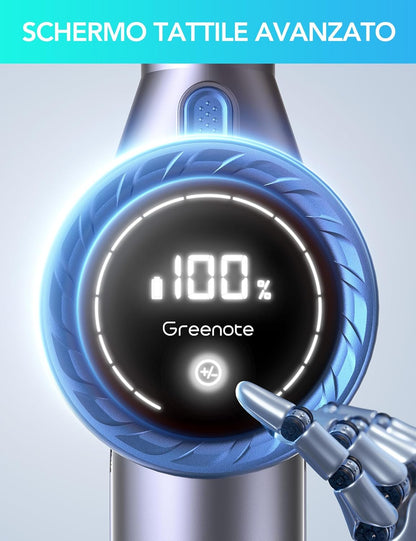 GSC60 Aspirapolvere Senza Fili 480W/33Kpa, 10 in 1 Potente Aspirapolvere 50 Min, Tubo Prolungato, Touch Screen LED, Tubo Estensibile, Antigroviglio, Adatto a Pavimenti/Tappeti/Peli Animali