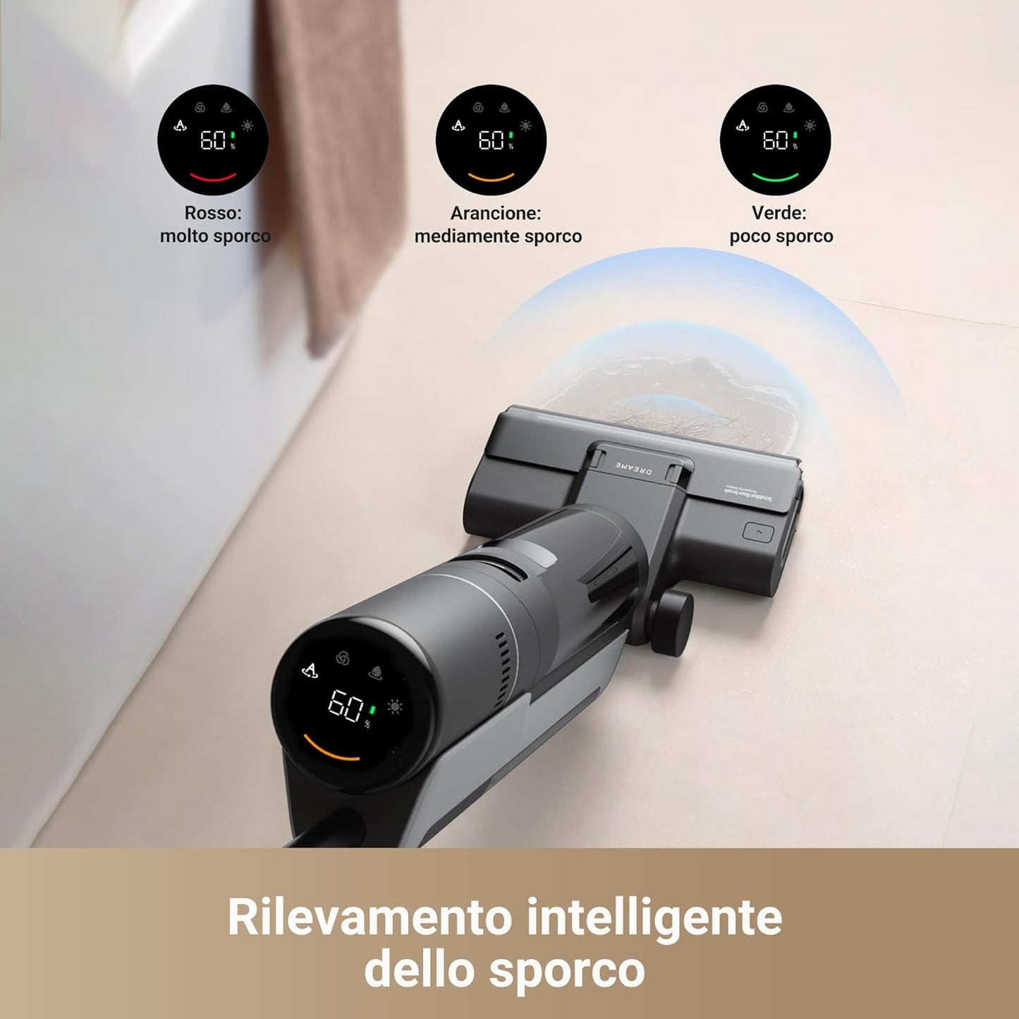 H12S Aspirapolvere per Solidi E Liquidi, Aspirapolvere Senza Fili Da 16.000 Pa