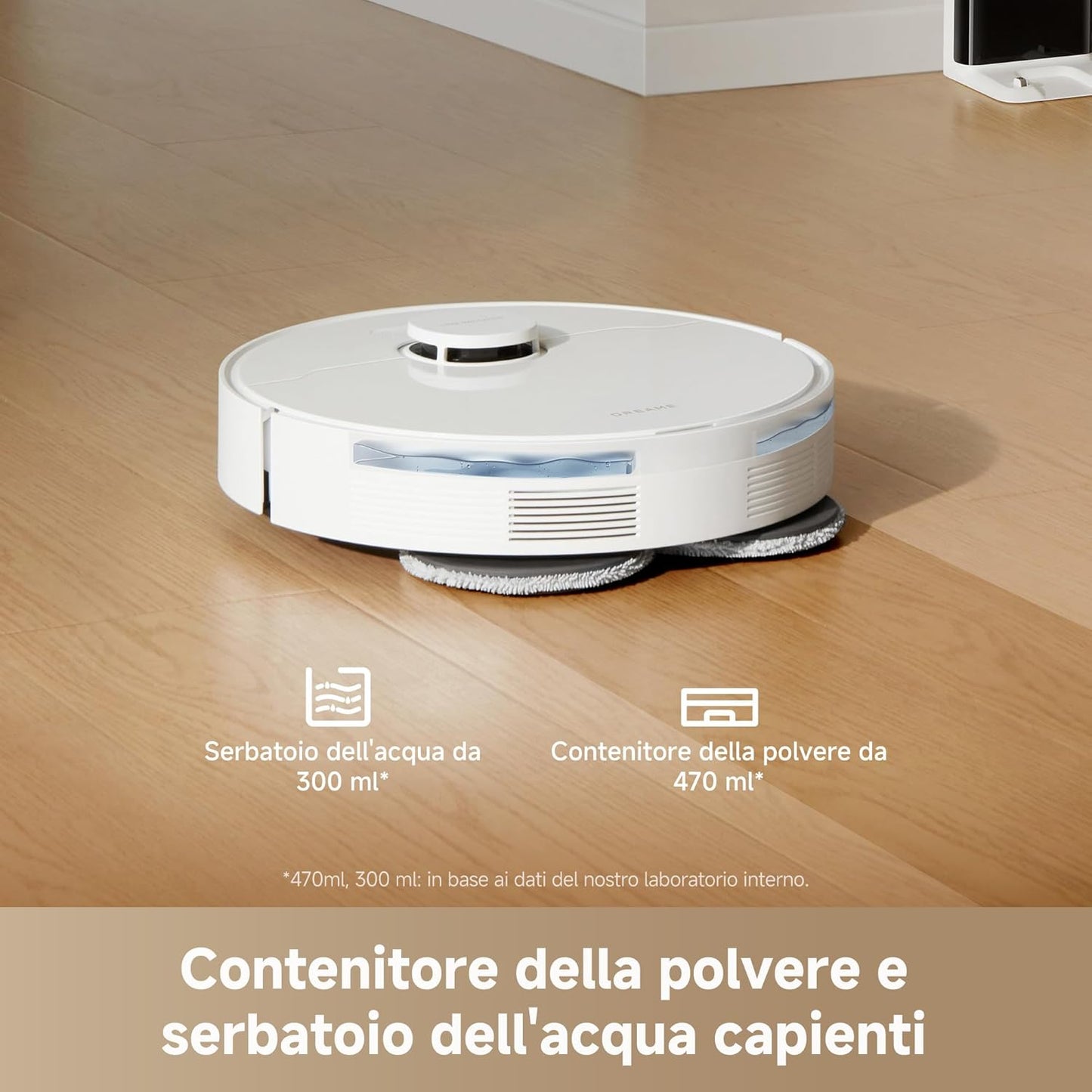 L10S Pro Gen 3 Robot Aspirapolvere E Lavapavimenti Intelligente, Aspirazione Vormax Da 13.000 Pa, Sistema Di Lavaggio Duoscrub, Sollevamento Automatico Del Mocio Di 7 Mm, Batteria Da 5.200 Mah