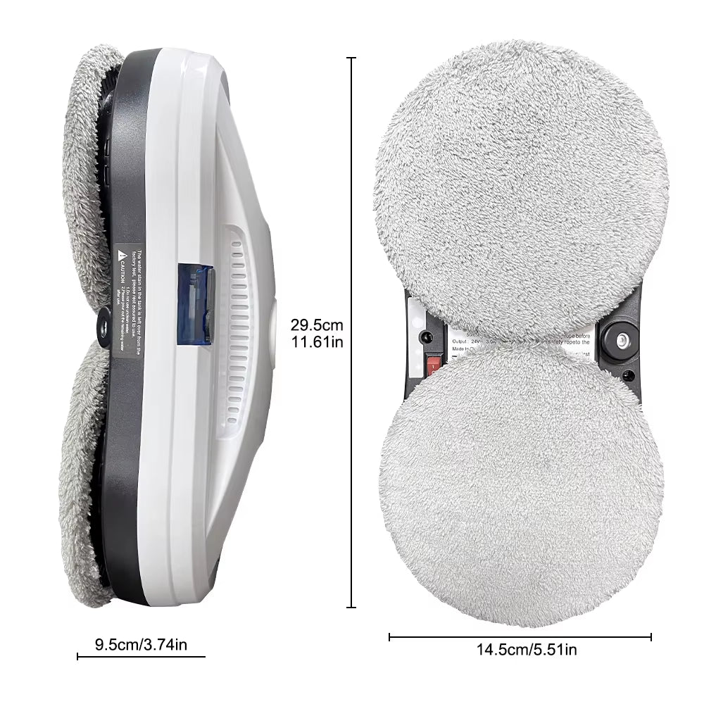 Automatic Window Cleaning Robot Auto Water Spray AI Path Planning,Remote Control, Edge Detection for Streak-Free Glass