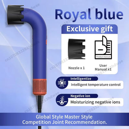 Diffuser Hairdryer Ionic 5In1 Professional Electric Hair Dryer Heat Leaf Blow Drier with Diffuser Ion Leafless Air Blower Woman