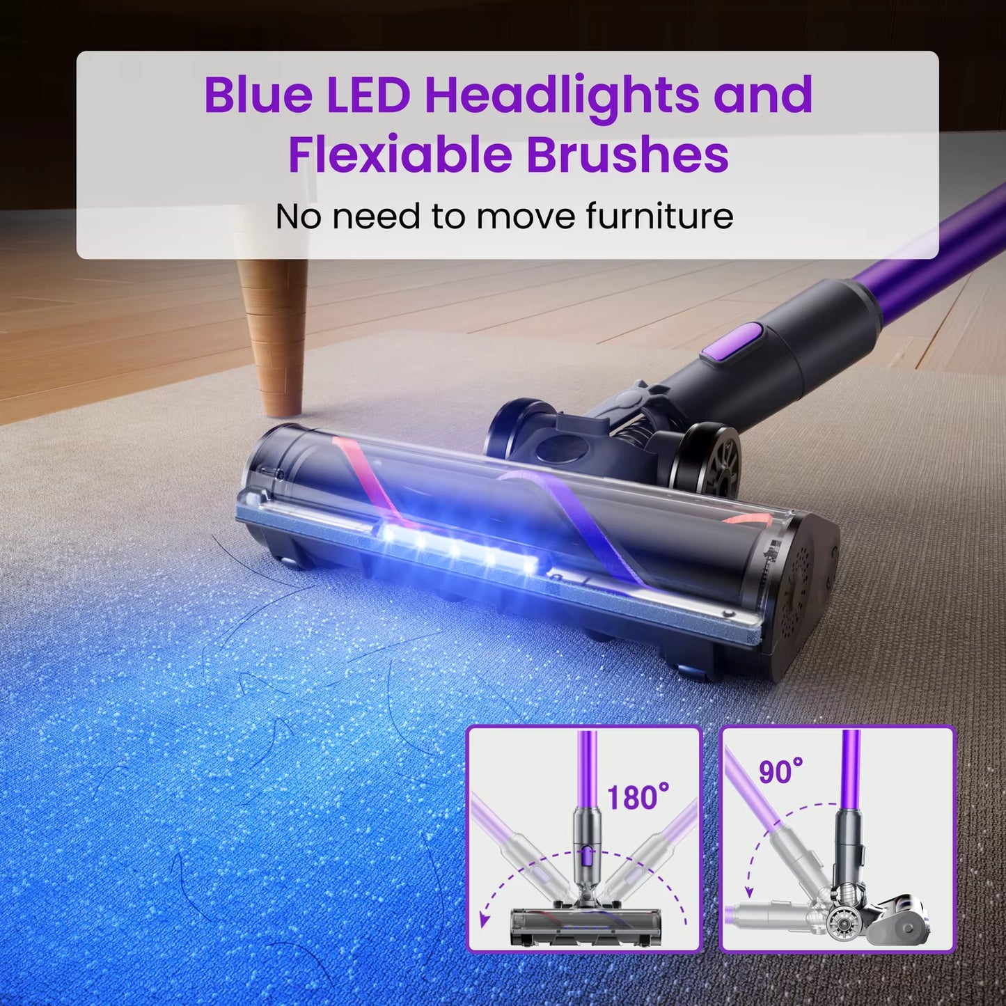 Smartai P40-Upgrade 5-In-1 Cordless Vacuum Cleaner