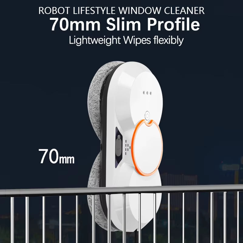 Automatic Window Cleaner Robot with Two Sprayer Cleaning Glasses Smart Home Appliance