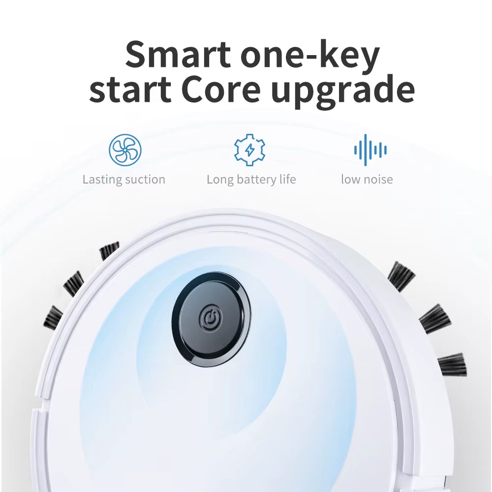  Robot Vacuum Cleaner Smart Sweeping Dry Wet Cleaning Machine Charging Intelligent Vacuum Cleaner for Home